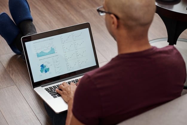 A person looking at a laptop screen displaying salary ranges and comparison charts from various job websites, highlighting the importance of salary research. The scene is set in a modern home office with a notepad and pen nearby.