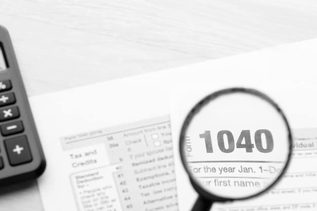 A close-up of a tax form (Form 1040-ES) with a calculator on top of it, alongside various receipts and financial documents. The focus is on the detailed calculations and the importance of accurate financial record-keeping for estimated taxes.