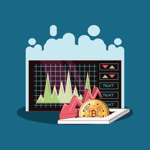 A graphical representation illustrating the calculation of capital gains and losses on cryptocurrency transactions. The graphic features a flowchart showing the steps involved, from determining cost basis to applying relevant tax rates.