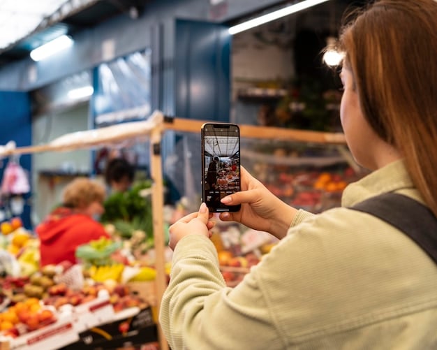 A split image comparing a SNAP EBT card being used at a grocery store checkout and a WIC participant selecting specific food items from a designated shelf.