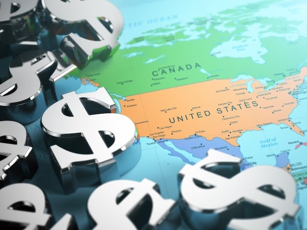 A map highlighting countries with significant US dollar-denominated debt, with annotations indicating the potential impact of a strong US dollar on their economies.