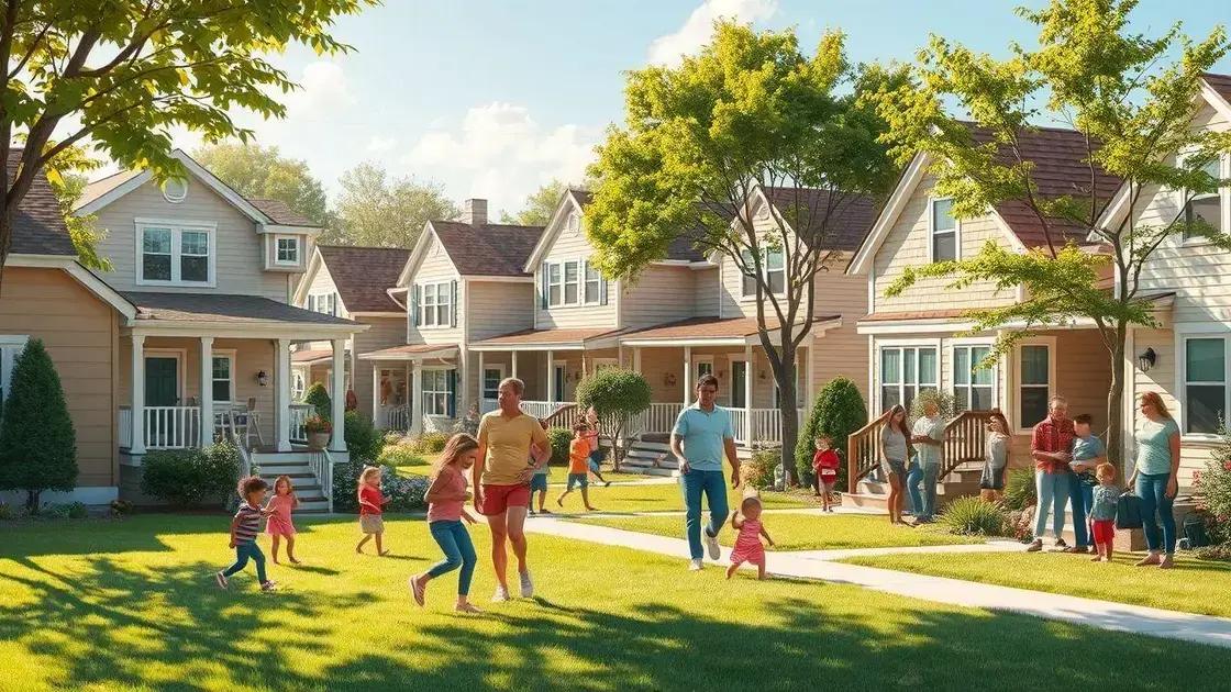 Key benefits for communities and families