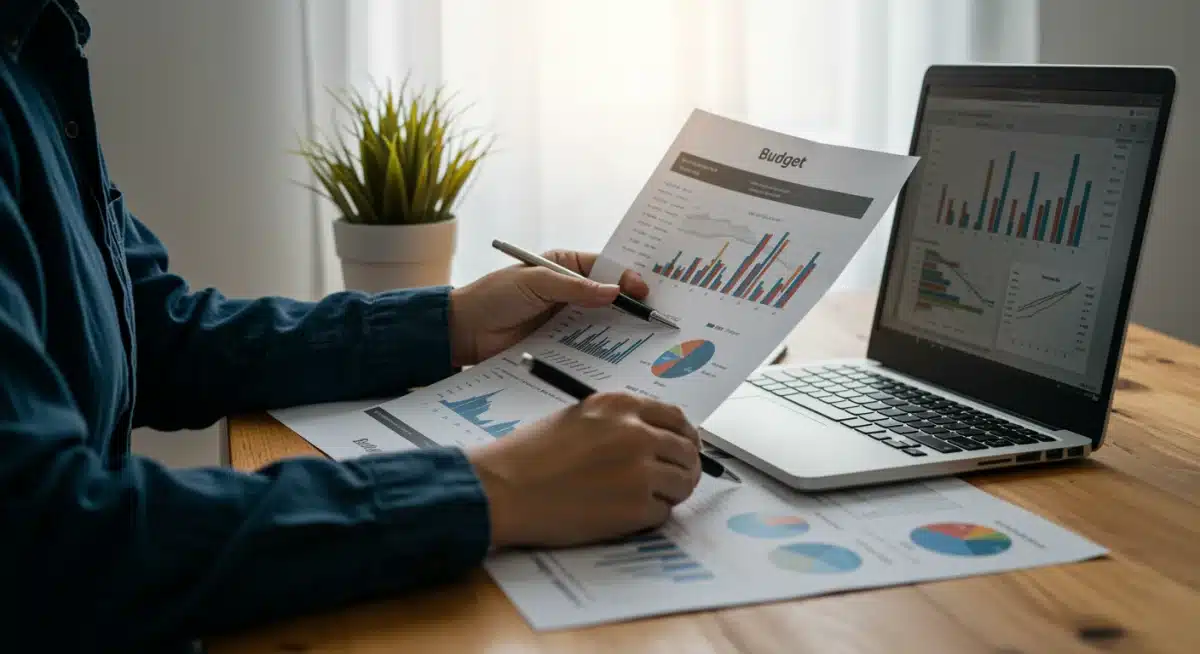 Individual reviewing personal finances and investment strategies against inflation