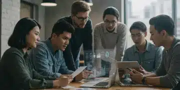 Young adults learning about smart investing with low-cost funds in 2025.