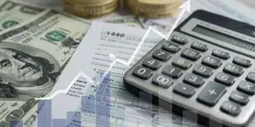 Financial charts and tax documents illustrating 2026 capital gains tax adjustments for investors