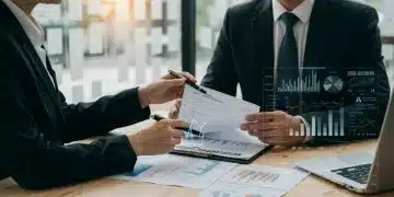 Financial advisor explaining advanced tax deductions to a high-income client