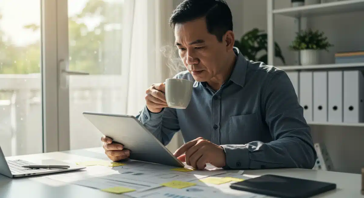 Reviewing financial statements for tax deductions and retirement contributions