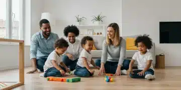 Happy family enjoying time together, symbolizing the benefits of child care assistance.