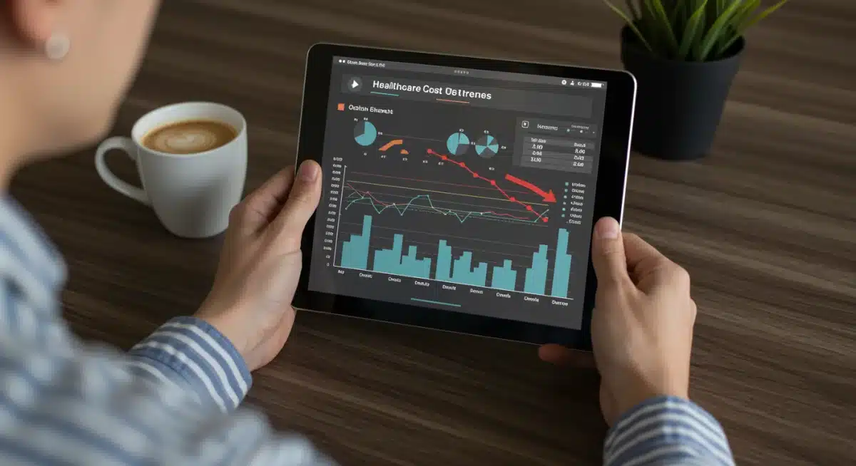 Individual analyzing financial charts for 2026 HSA planning and savings