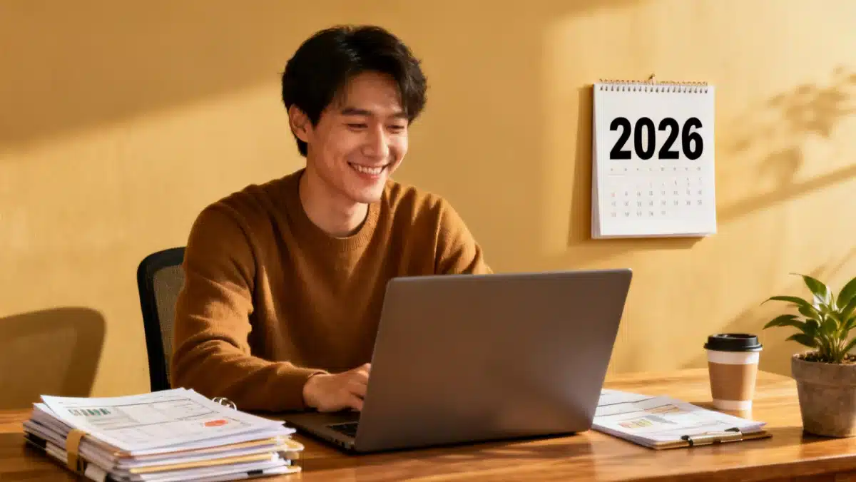 Person smiling after understanding student loan changes for 2026.