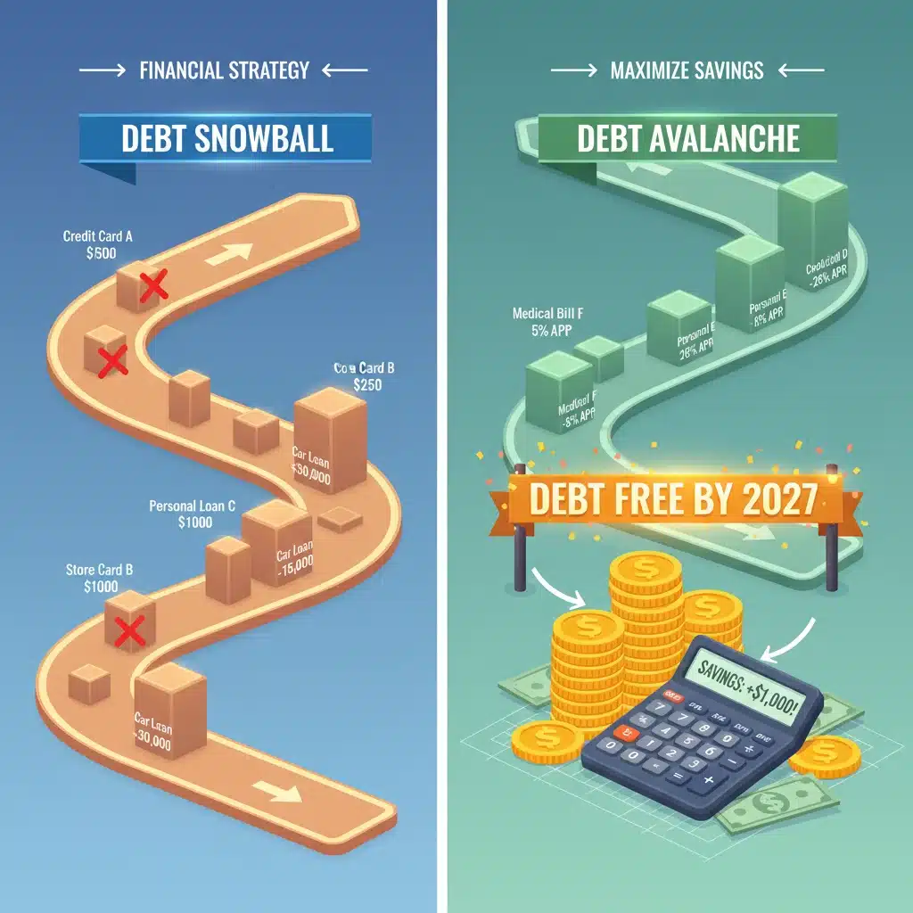 Debt Snowball vs. Debt Avalanche: Which Strategy Saves You More Money by 2027?