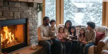Family enjoying warmth at home with energy bill assistance