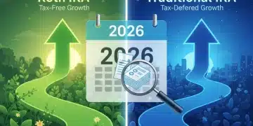 Roth vs Traditional IRA 2026 comparison for retirement savings