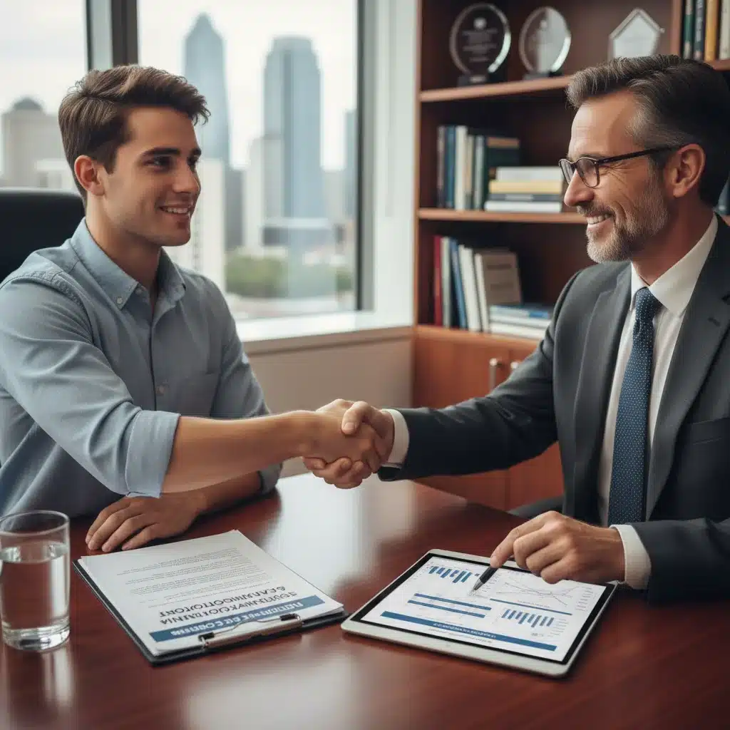 Student loan borrower consulting a financial advisor about refinancing