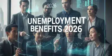 People analyzing economic data for 2026 unemployment benefits