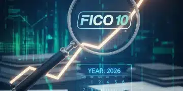 Graph showing FICO score increase towards 2026