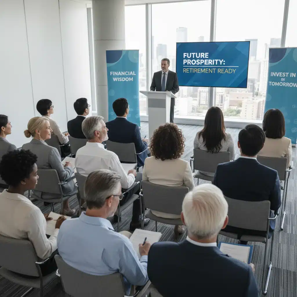 People attending a financial planning seminar