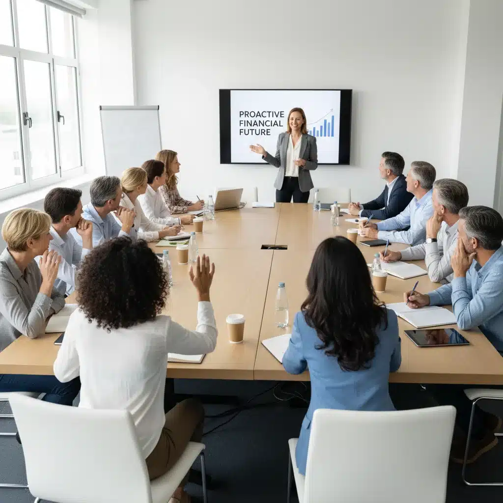 Personas de distintas edades asistiendo a un seminario de planificación financiera para su jubilación.